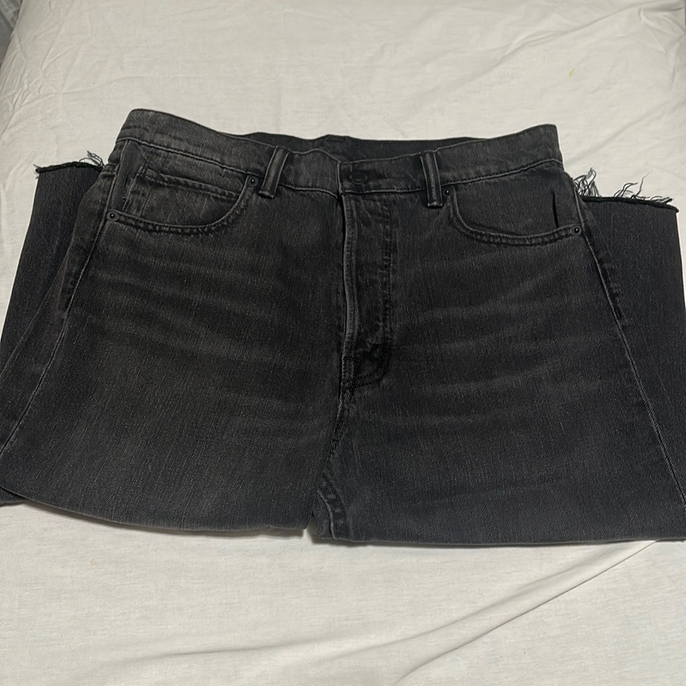 Helmut Lang cut off Bermuda short leg